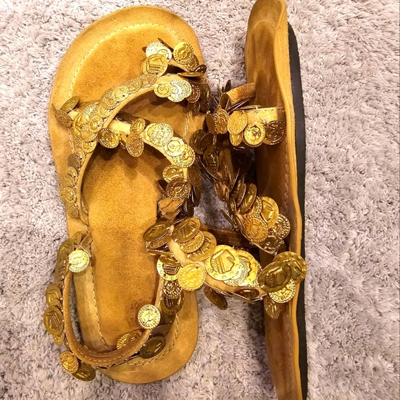 Zara Coin Sandals - Picture 1 of 4
